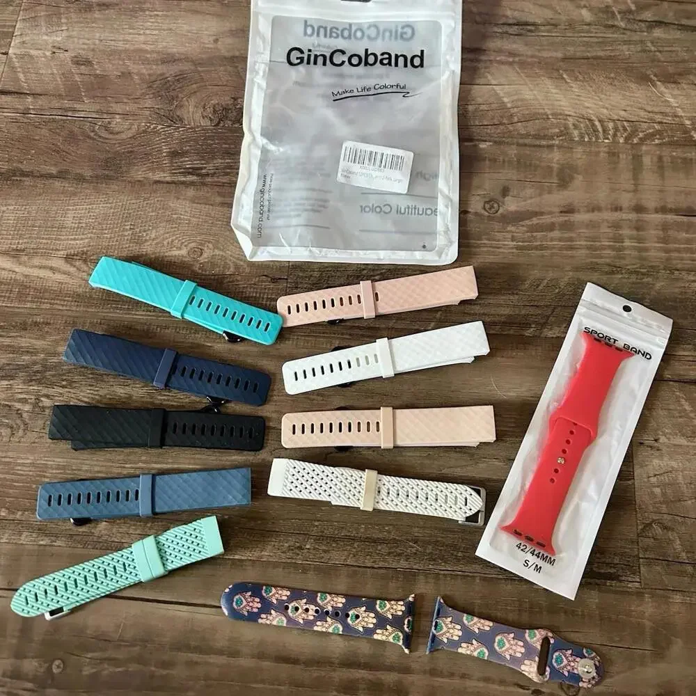Variety Bundle of Sports Band for Fitness Devices, Multiple Colors, All New